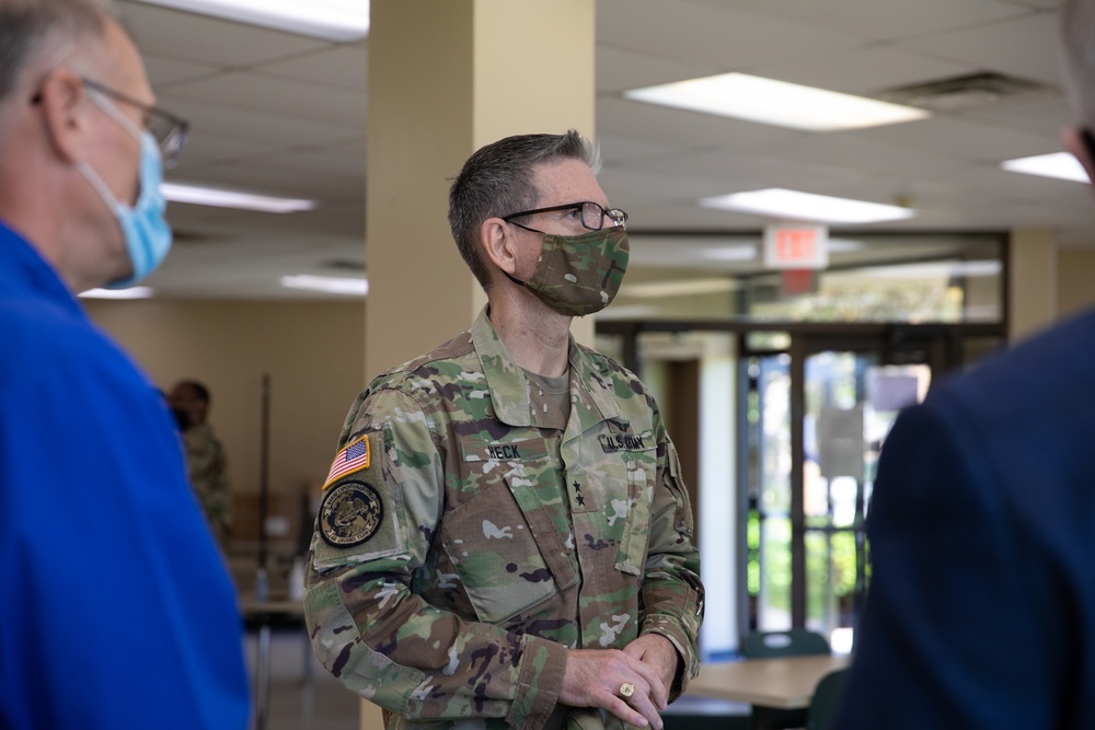 Maj. Gen. Joseph J. Heck visits Muscatatuck Urban Training Center, Guardian Response 2021