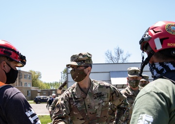 Maj. Gen. Joseph J. Heck visits Muscatatuck Urban Training Center, Guardian Response 2021