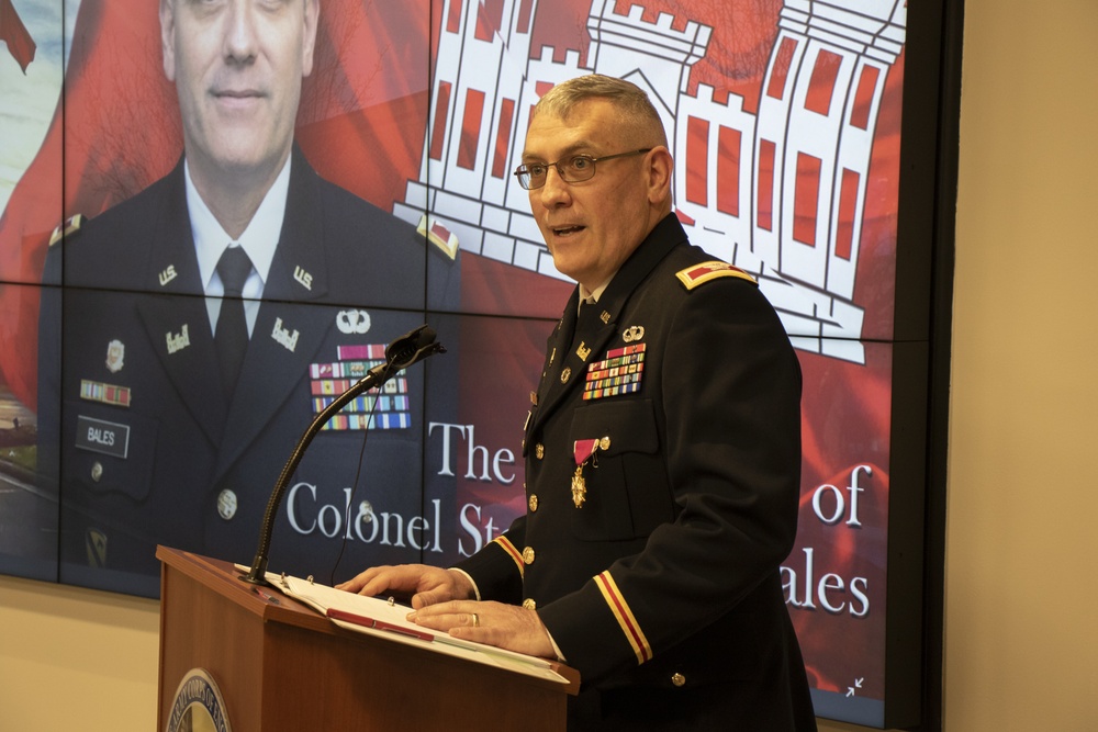 Retirement of Colonel Stephen H. Bales