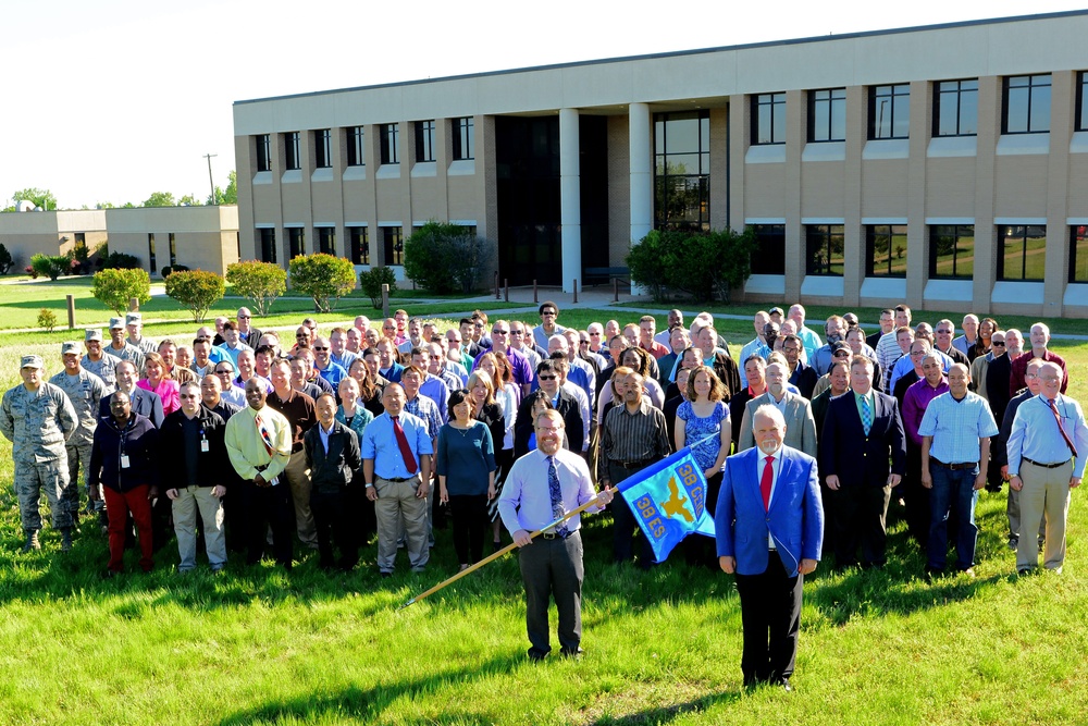 38th Engineering Squadron pose for group photo