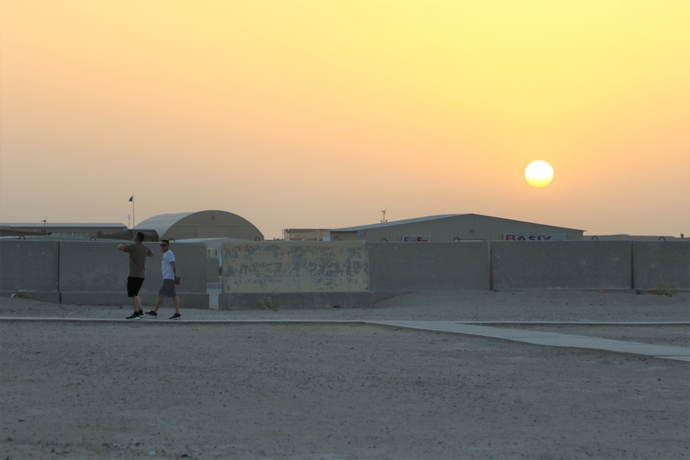 40th Combat Aviation Brigade T-walls at Camp Buehring