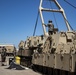 16th Field Artillery Regiment Mechanics Work on an Armored Vehicle