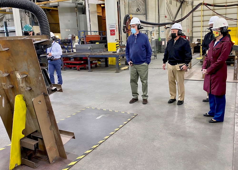 CNO Gilday visits Bath Iron Works