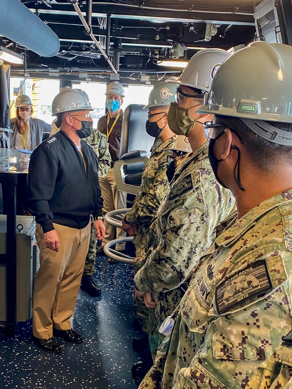 CNO Gilday visits Bath Iron Works