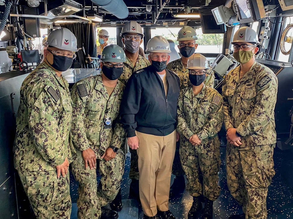 CNO Gilday visits Bath Iron Works