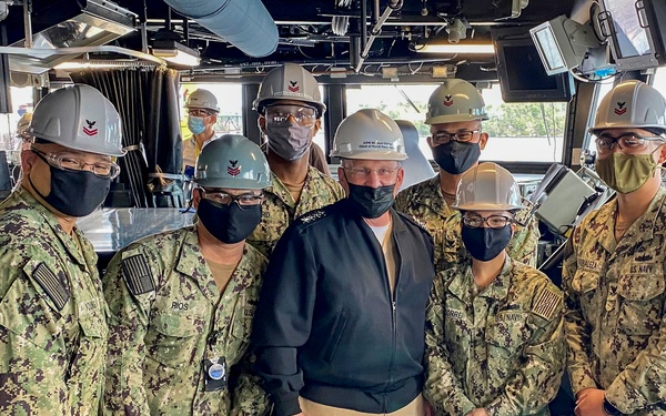 CNO Gilday visits Bath Iron Works
