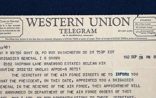 Early promotion telegram