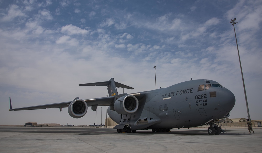 C-17s support Afghanistan drawdown