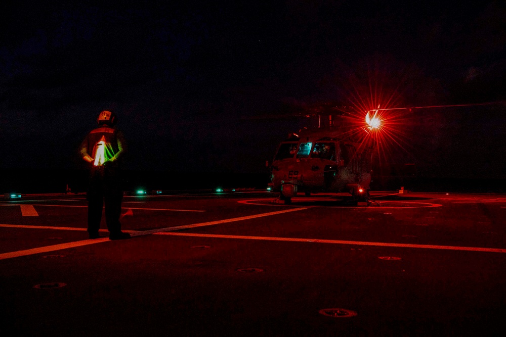 Tulsa conducts flight operations.