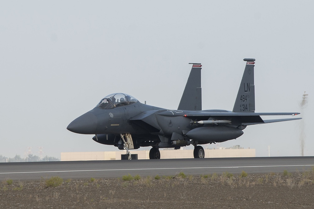 Deployed fighters support regional security