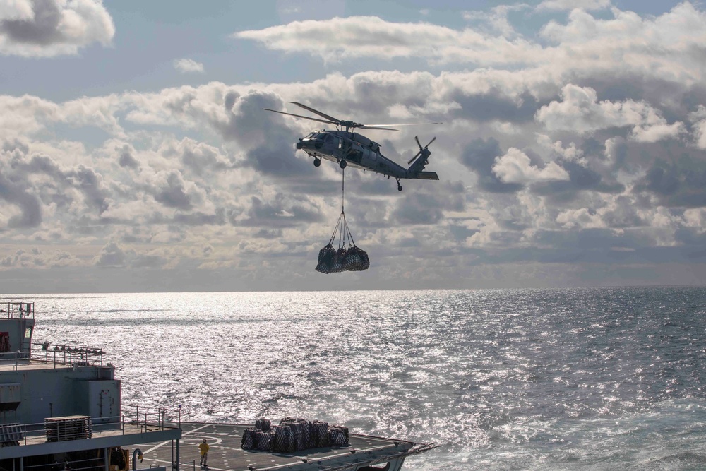 USS Iwo Jima Operates In The Atlantic Ocean