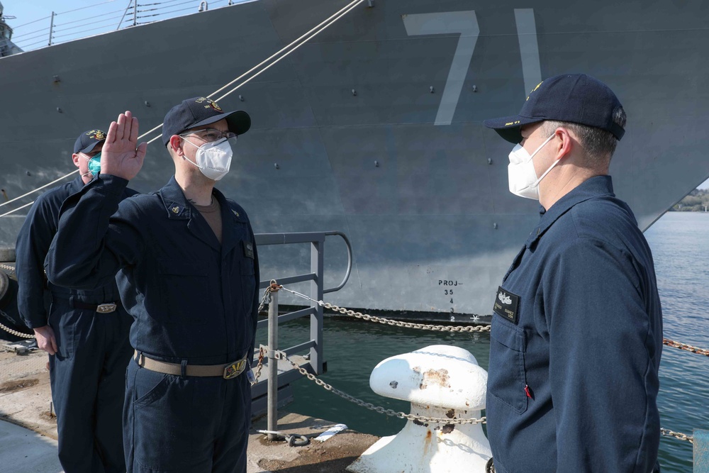 Senior Chief Roddy Reenlistment