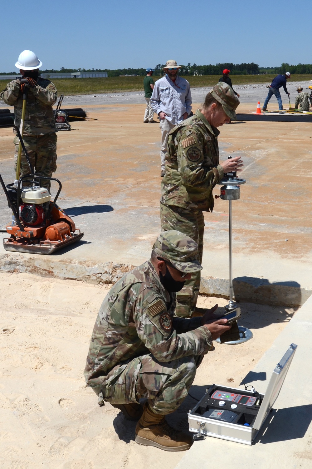 Swamp Fox engineers participate in joint capability airfield repair demonstration