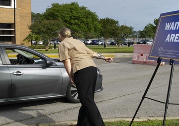 Naval Hospital Pensacola Conducts a Drive-thru COVID-19 Vaccination Clinic