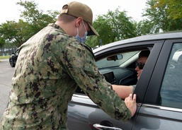 Naval Hospital Pensacola Conducts a Drive-thru COVID-19 Vaccination Clinic