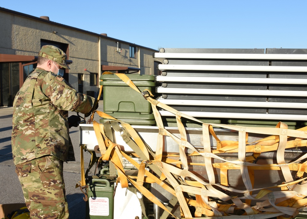 442d Force Support Squadron train for a deployed environment