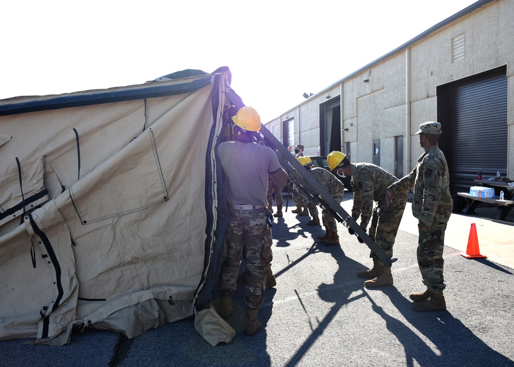 442d Force Support Squadron train for a deployed environment