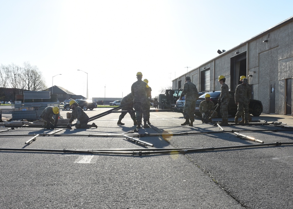 442d Force Support Squadron train for a deployed environment