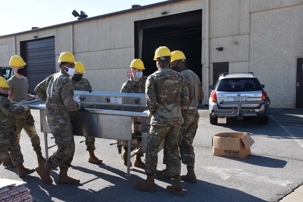 442d Force Support Squadron train for a deployed environment