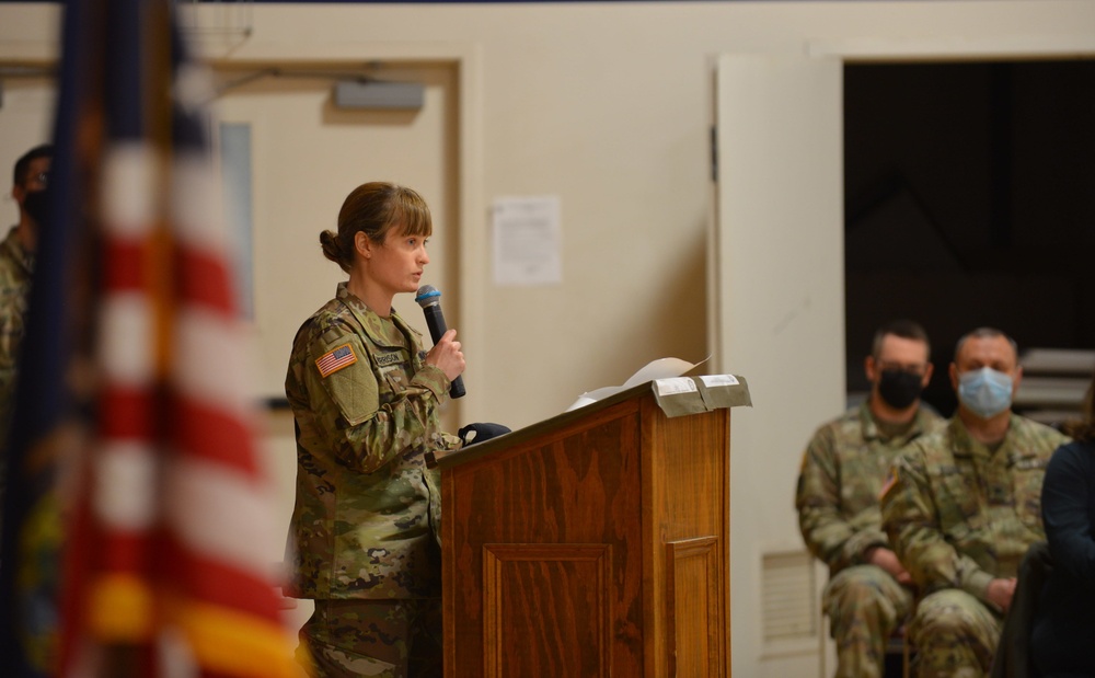Bowdoin resident assumes command of combat engineer company