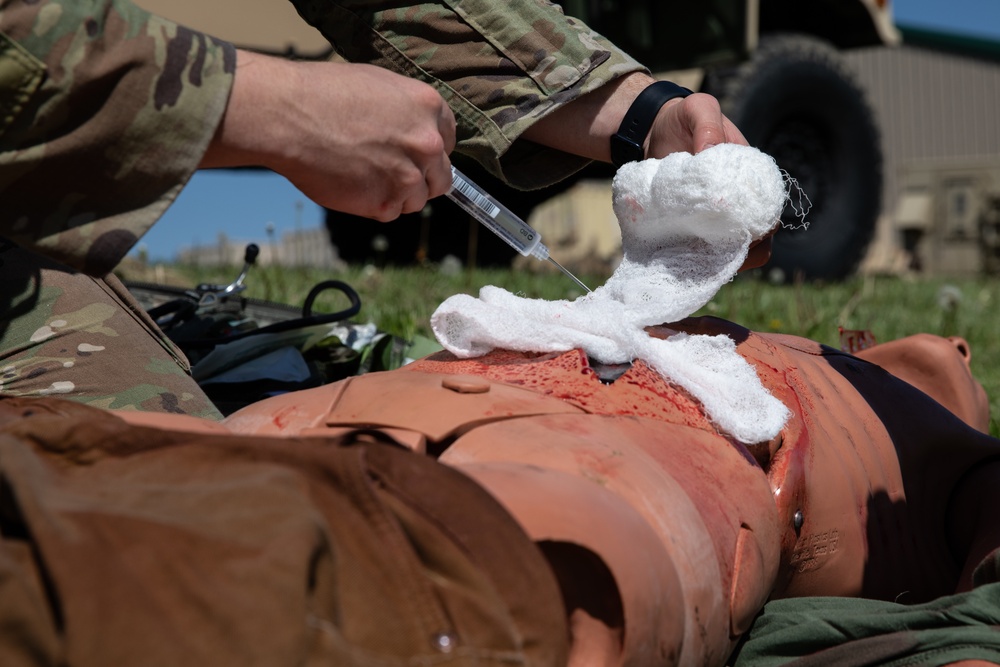 550th Medical Company Area Support conducts notional mass casualty emergency, Guardian Response 2021