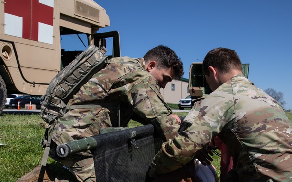 550th Medical Company Area Support conducts notional mass casualty emergency, Guardian Response 2021