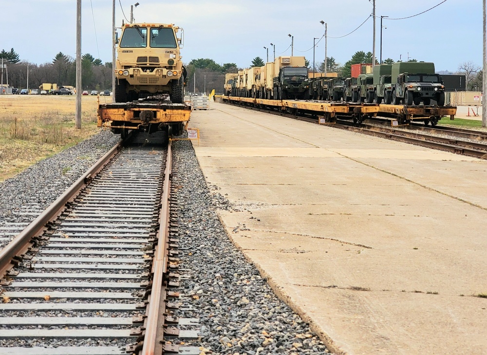 Fort McCoy supports rail movement for deploying Army units