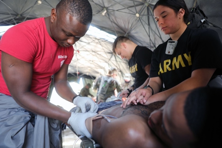 602nd Medical Company (Area Support), 261st Medical Battalion conducts combat medical operations during Guardian Response Exercise [3 of 5]