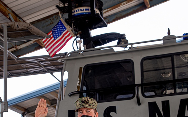CAPT David P. Ziegler Promotion Ceremony held onboard NWS Seal Beach