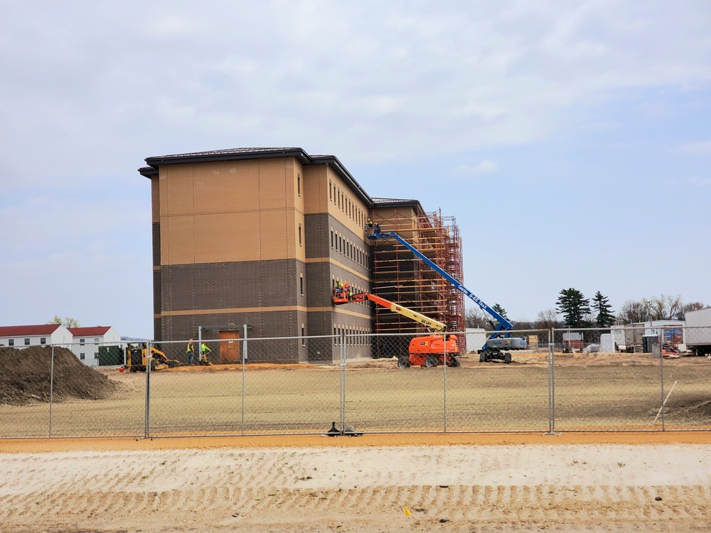 Construction of new, modern barracks building continues at Fort McCoy