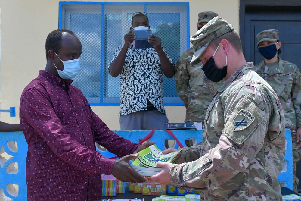 Army Civil Affairs Assist with Library Inauguration
