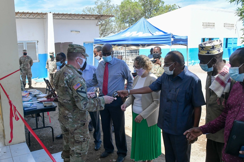 Army Civil Affairs Assist with Library Inauguration