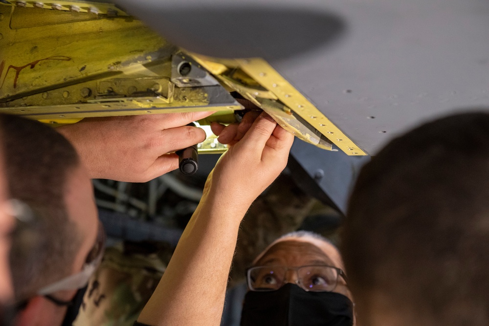 101st and 134th Collaborate on Inventive KC-135 Repairs