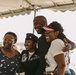 Maj. Remoshay Nelson poses with family