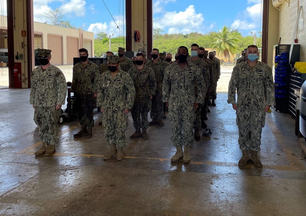 NMCB 11 Holds Pinning Ceremony on Camp Covington