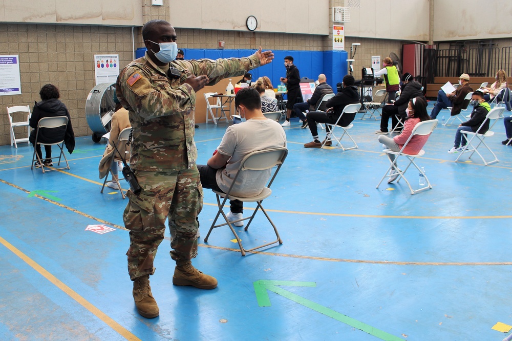 New York National Guard Support Operation COVID-19 vaccination Points of Distribution