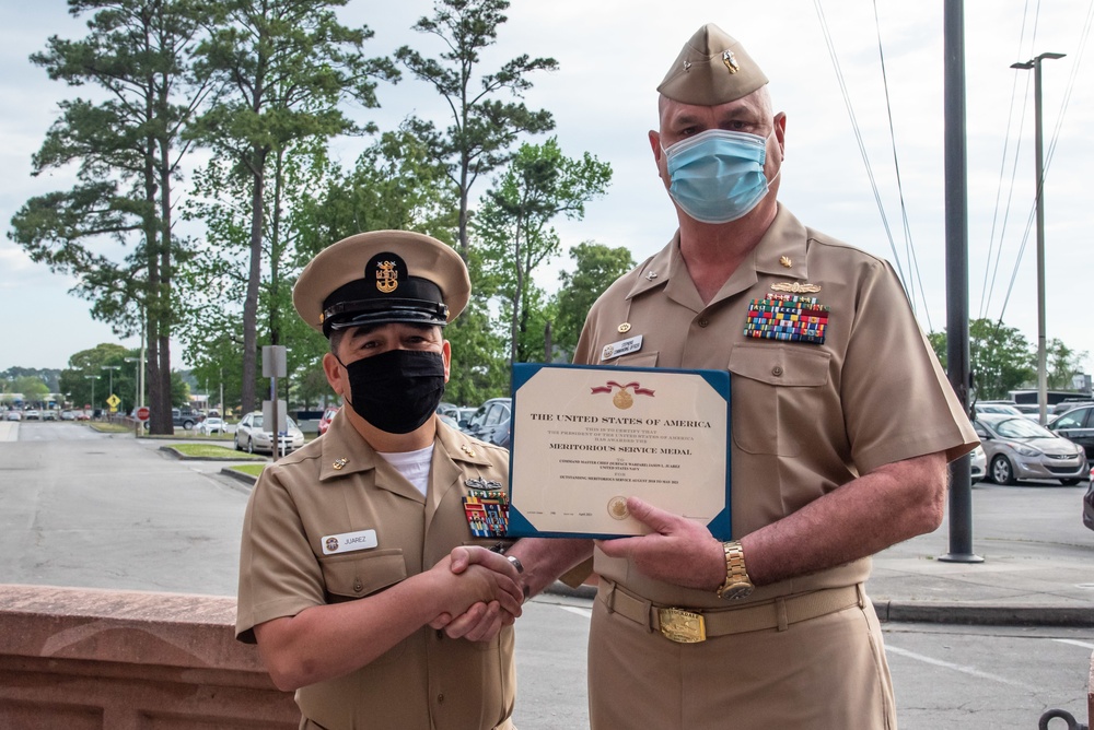 A Bittersweet Bravo Zulu; Naval Health Clinic Cherry Point Farewells Command Master Chief