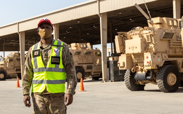 401st Army Field Support Brigade Motor Pool Maintenance Checks