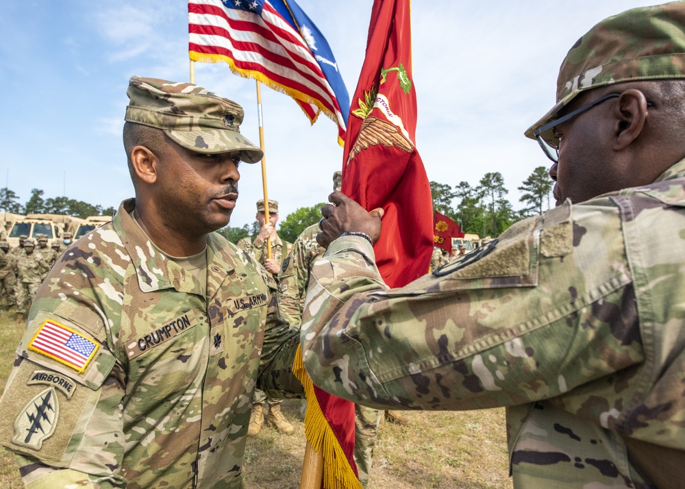1050th Transportation Battalion conducts change of command ceremony