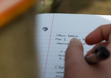Sgt. Rowell instructs CBRNE class