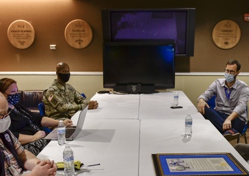 Dr. Alex Garza visits St. Louis Community Vaccination Center