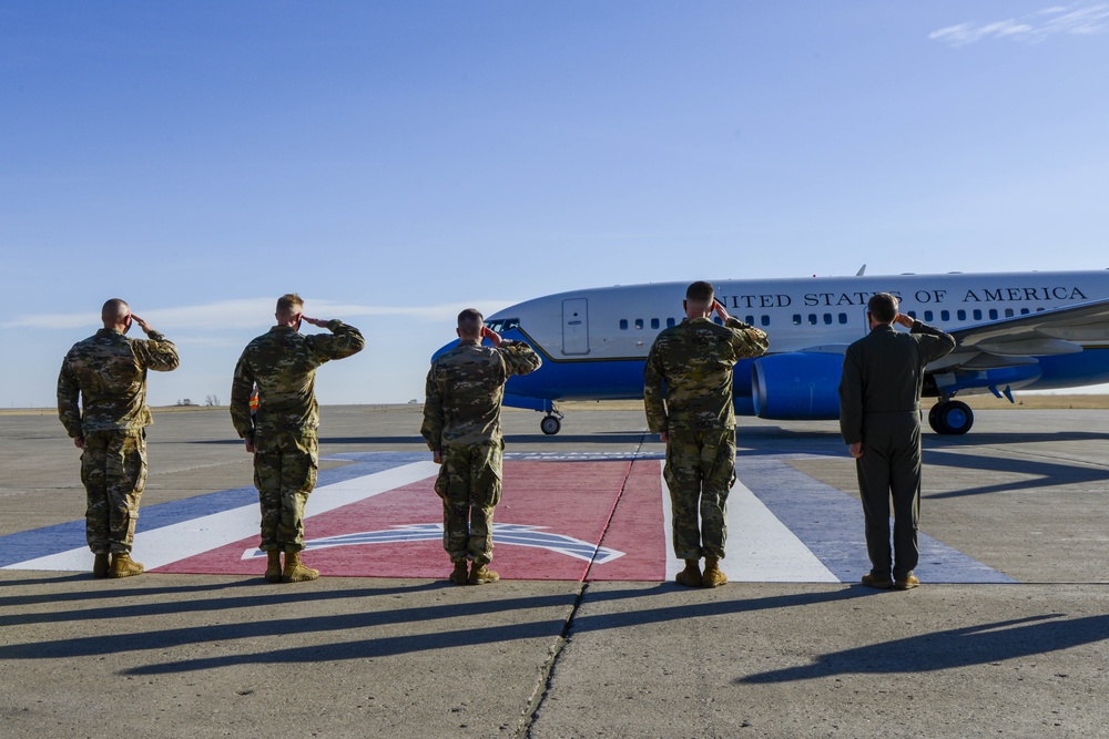CSAF General Brown visits Minot AFB
