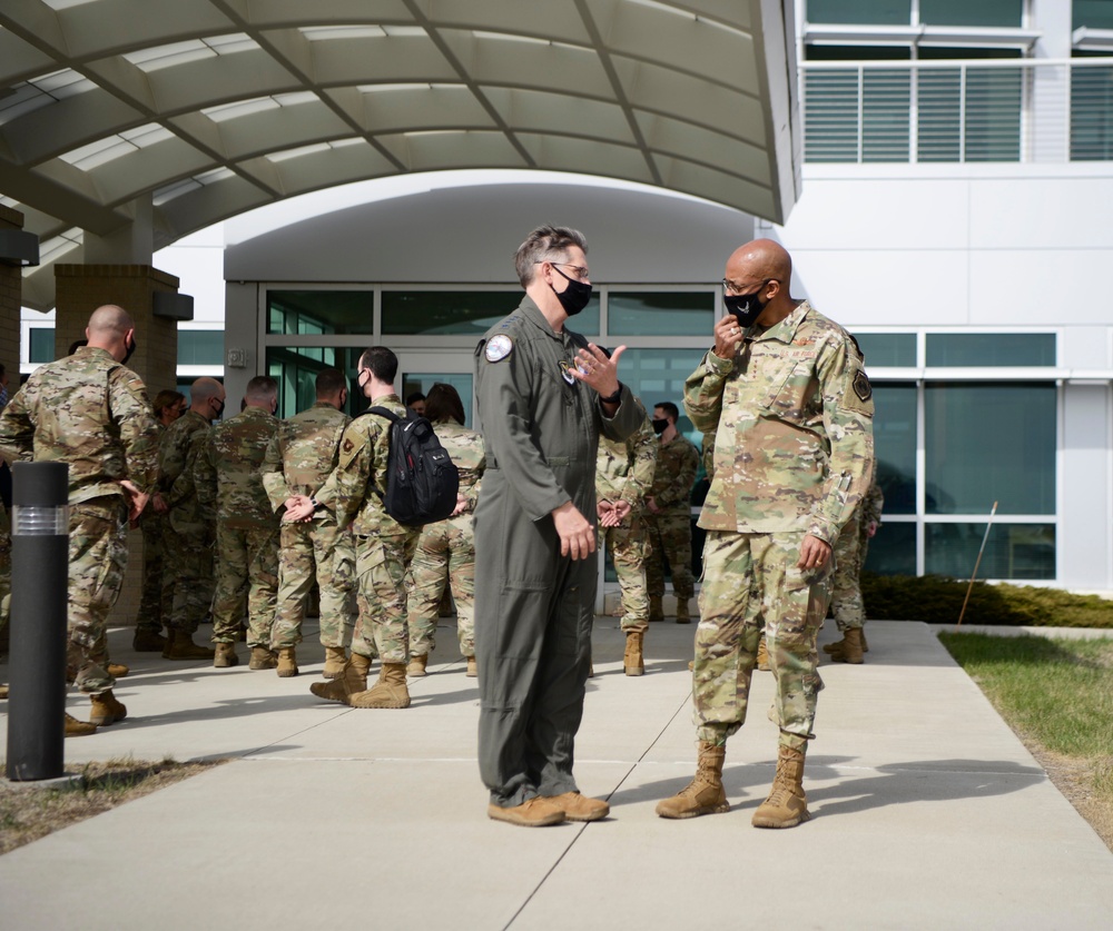 CSAF General Brown visits Minot AFB