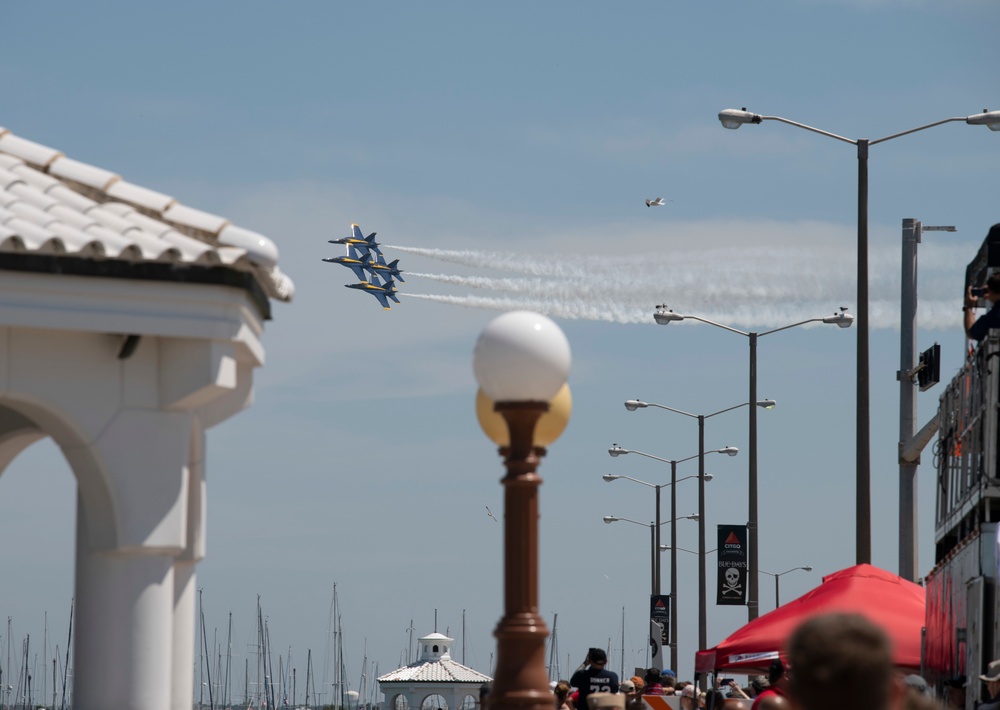 Blue Angels perform during Wings Over South Texas Air Show