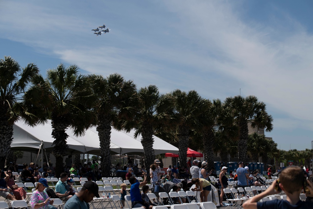 Blue Angels perform during Wings Over South Texas Air Show