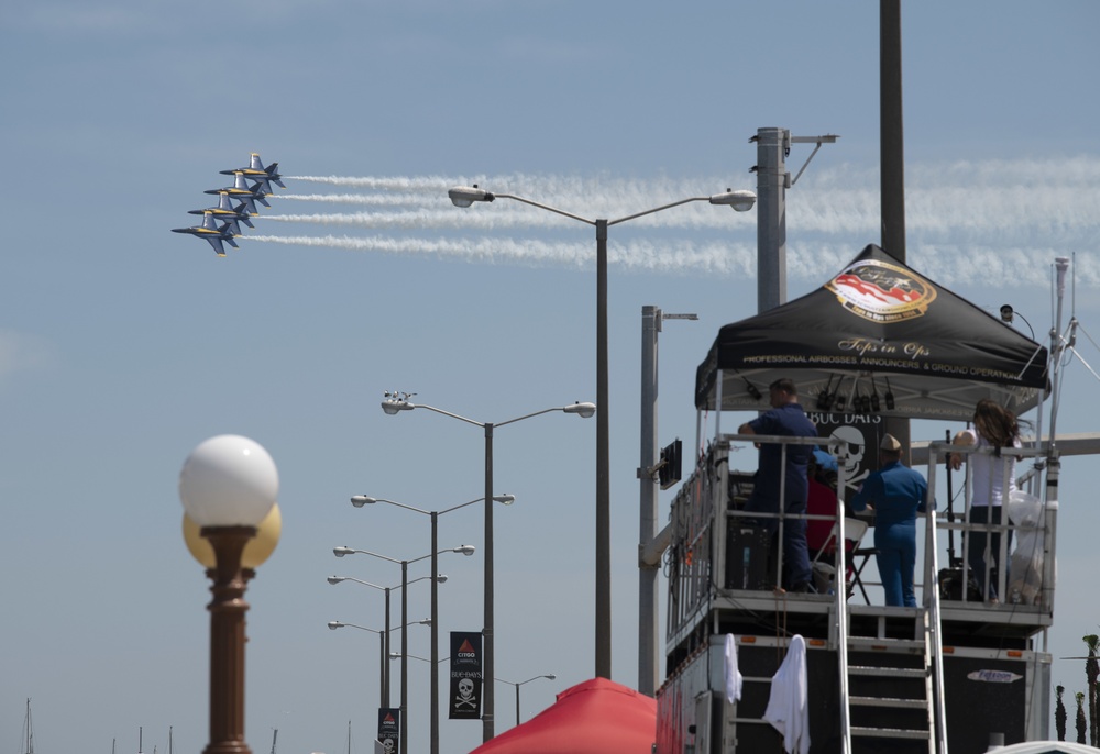 Blue Angels perform during Wings Over South Texas Air Show