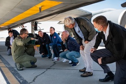 Utah Gov. Spencer Cox visits the Utah Air National Guard