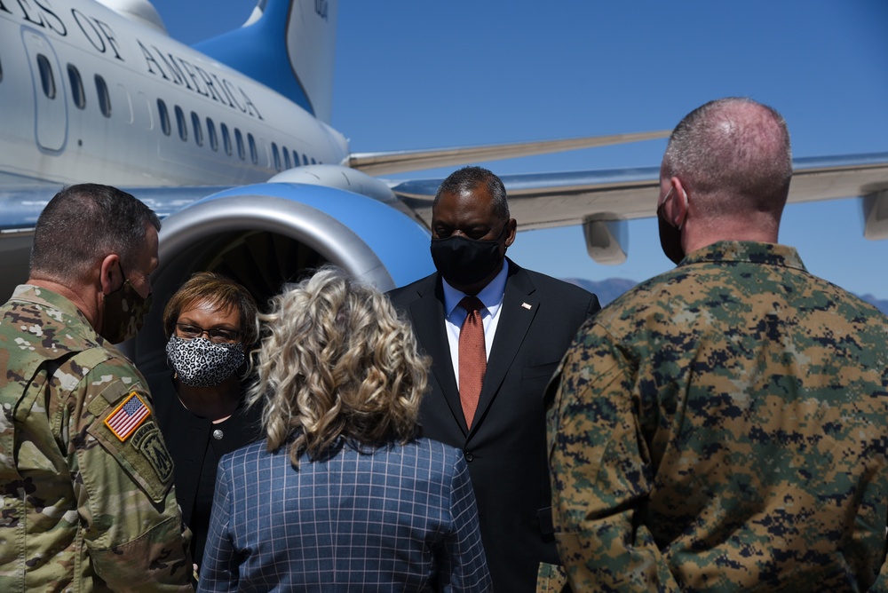 Secretary of Defense visits Peterson Air Force Base
