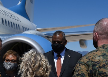 Secretary of Defense visits Peterson Air Force Base