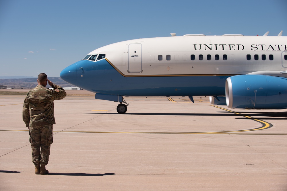 Secretary of Defense visits Peterson Air Force Base